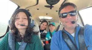 Rios takes his family flying often