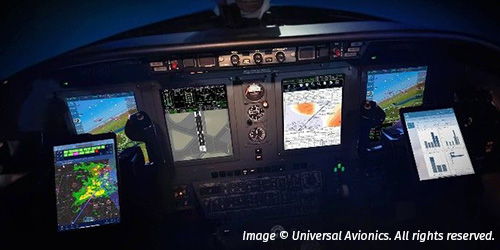 RANGR-IQ integrates with Insight Flight Deck from Universal Avionics